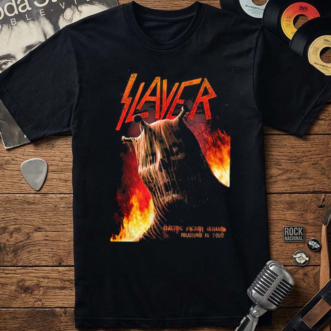 Camiseta Algodon Slayer Electric Factory Poster - Image 3
