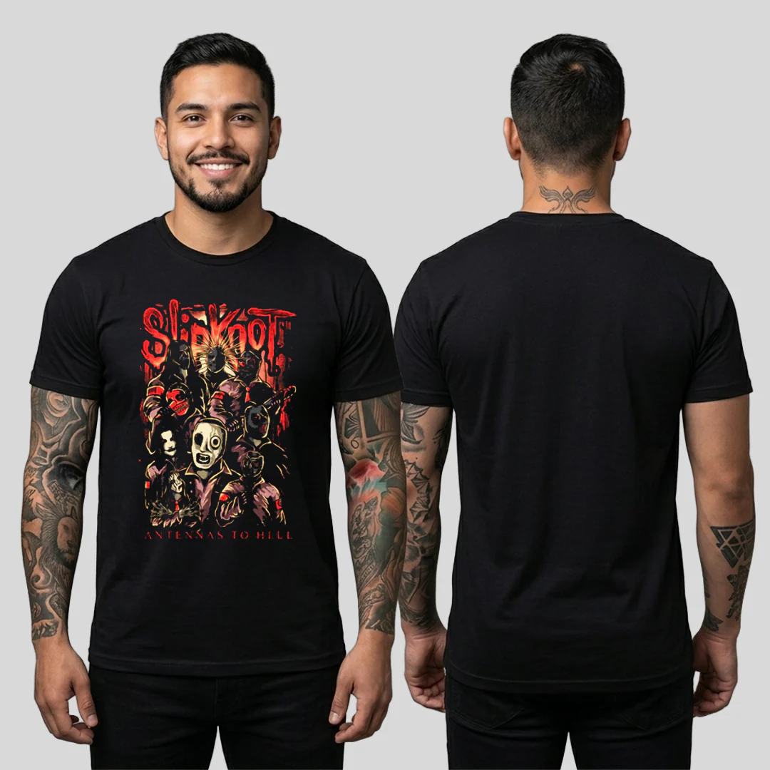 Camiseta Algodon Slipknot Anntenas To Hell - Image 2