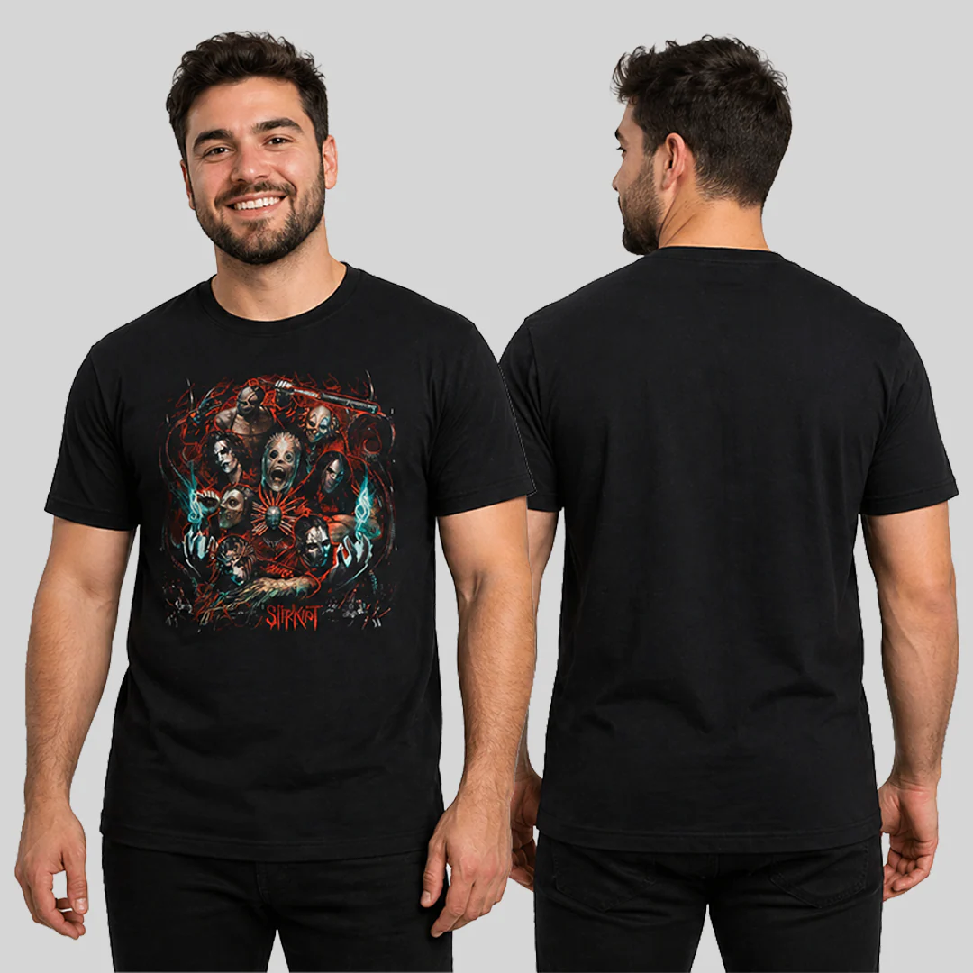 Camiseta Algodon Slipknot Band Poster - Image 2