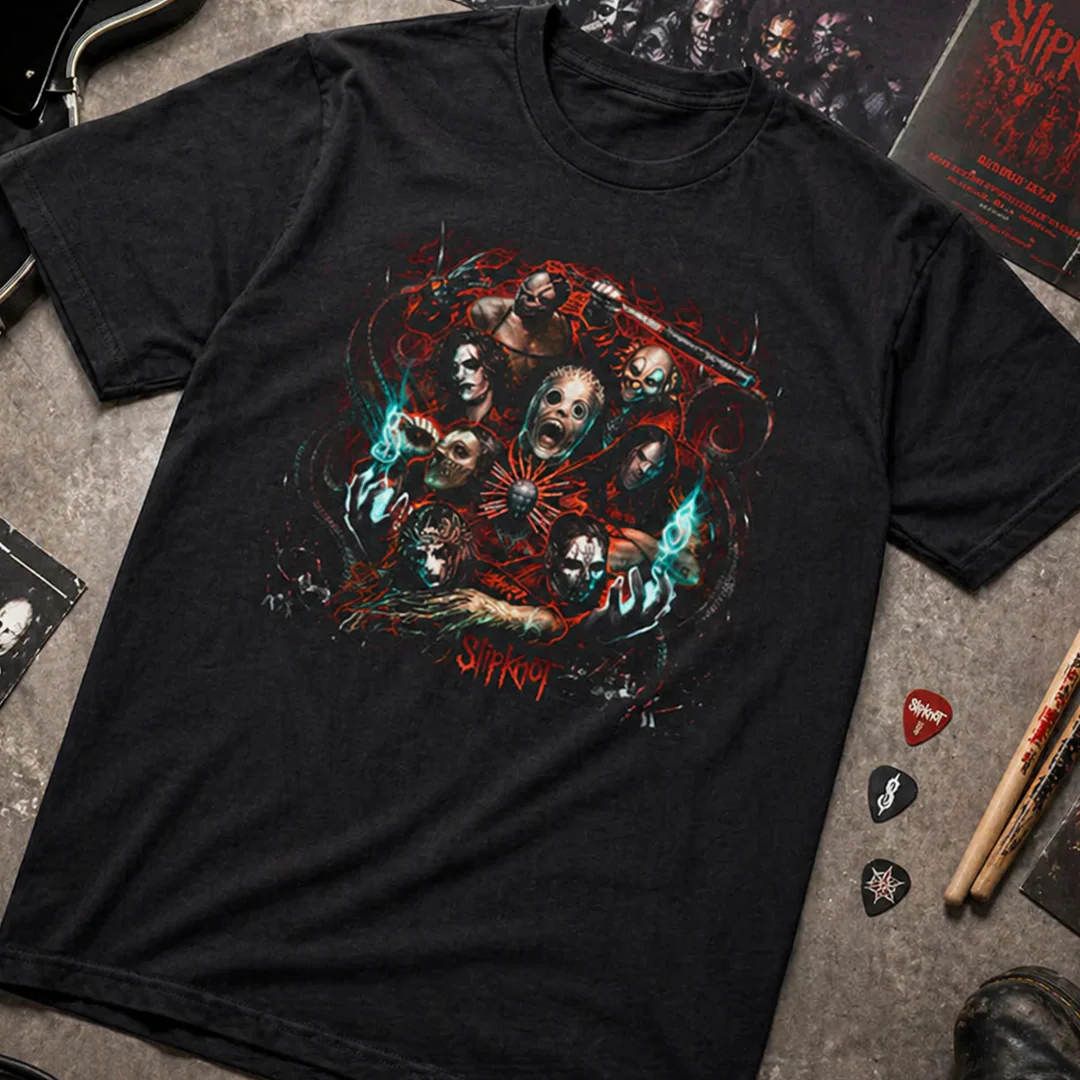 Camiseta Algodon Slipknot Band Poster - Image 3