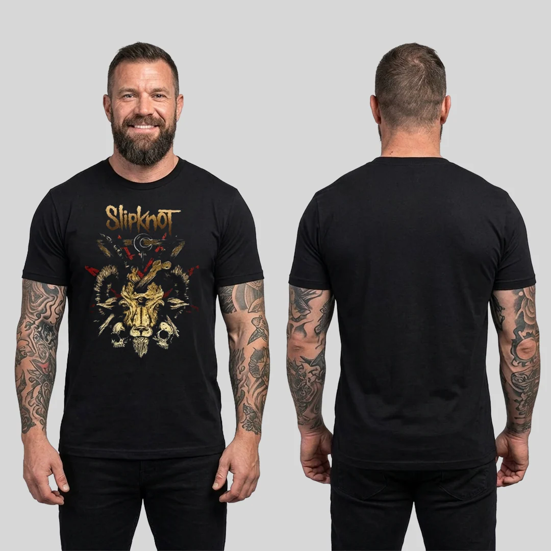 Camiseta Algodon Slipknot Cabra Art - Image 2