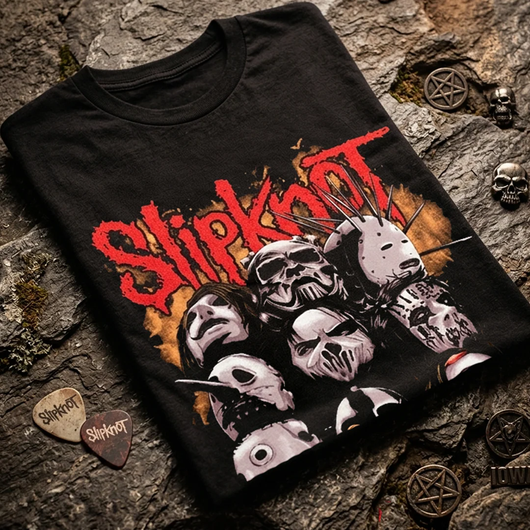 Camiseta Algodon Slipknot Group Art - Image 3