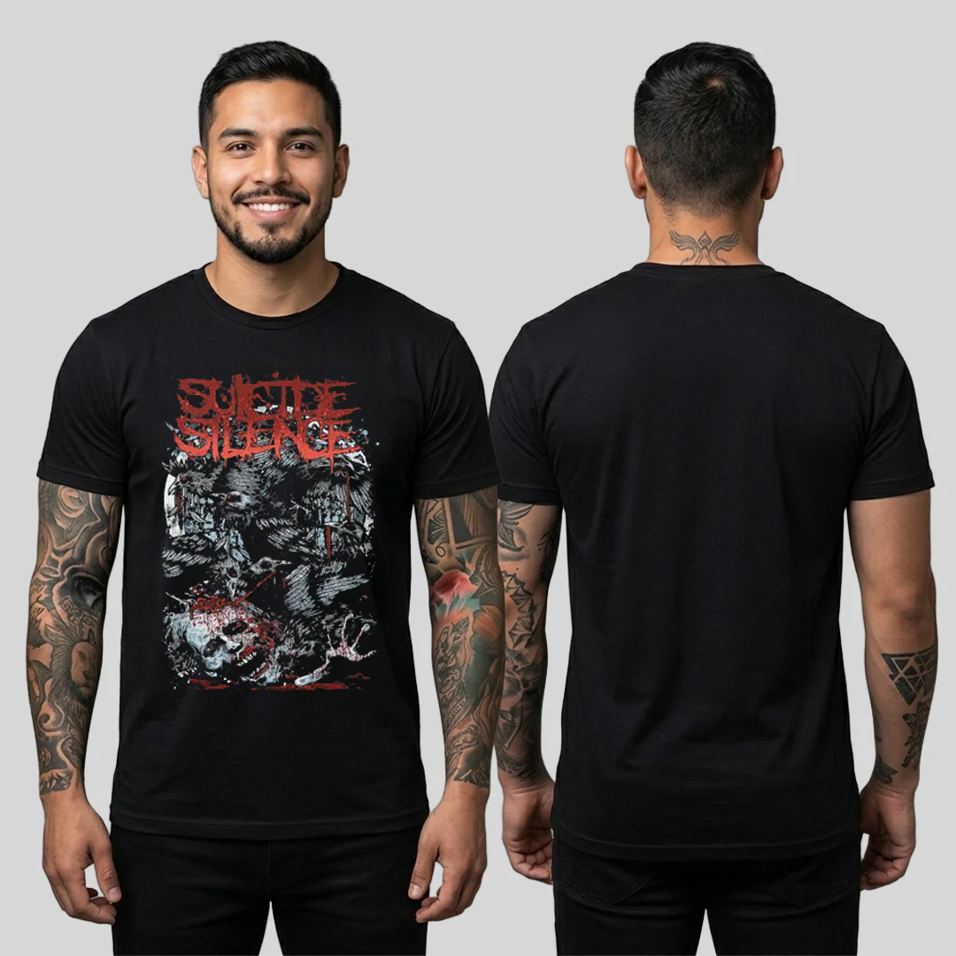 Camiseta Algodon Suicide Silence Cuervos Style - Image 2