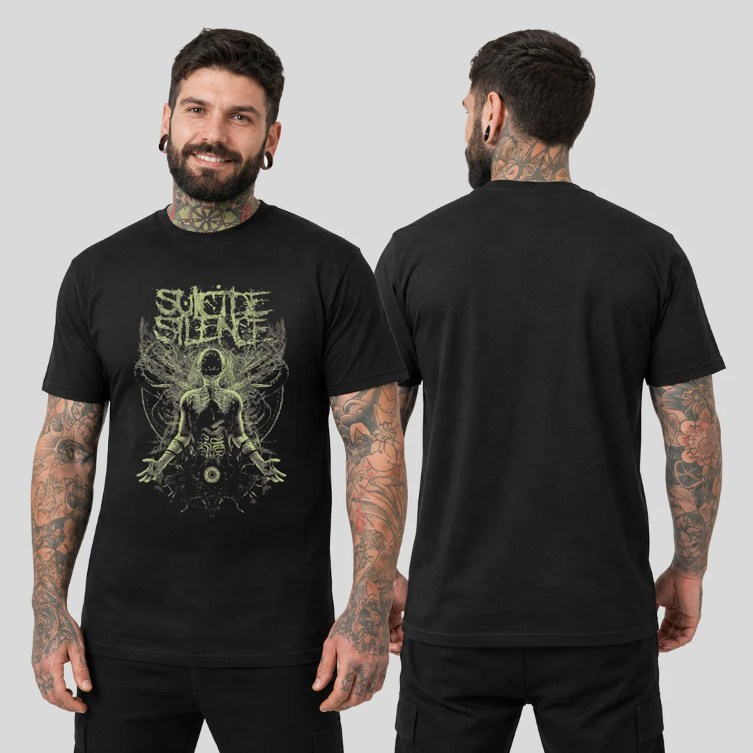 Camiseta Algodon Suicide Silence Green Poster - Image 2