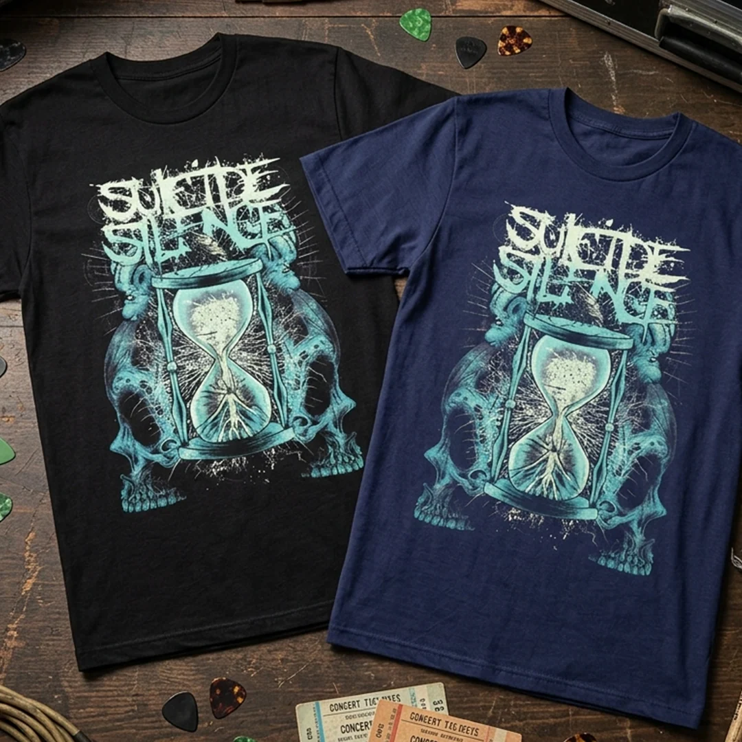 Camiseta Algodon Suicide Silence Skull Time - Image 4