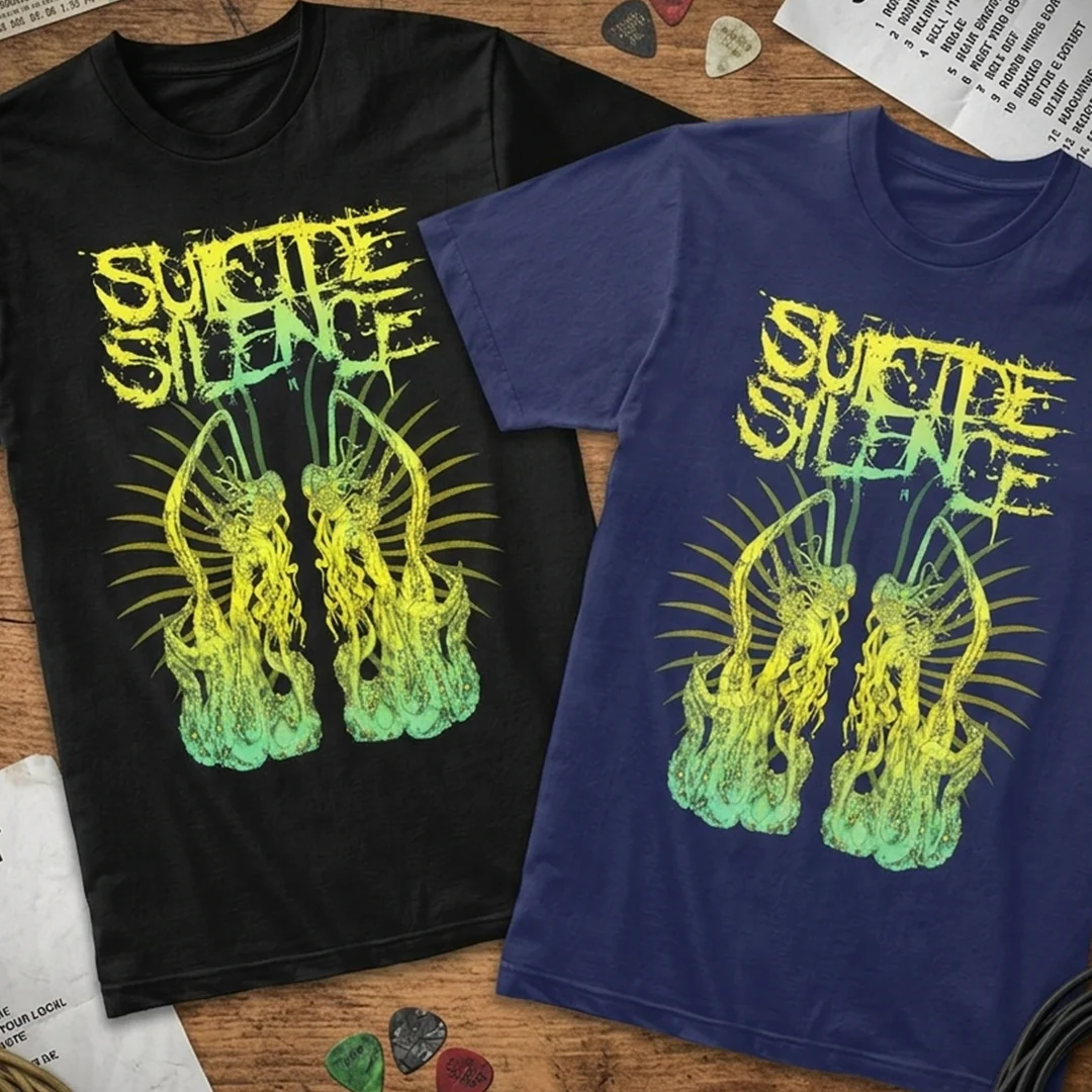 Camiseta Algodon Suicide Silence Style Art - Image 4