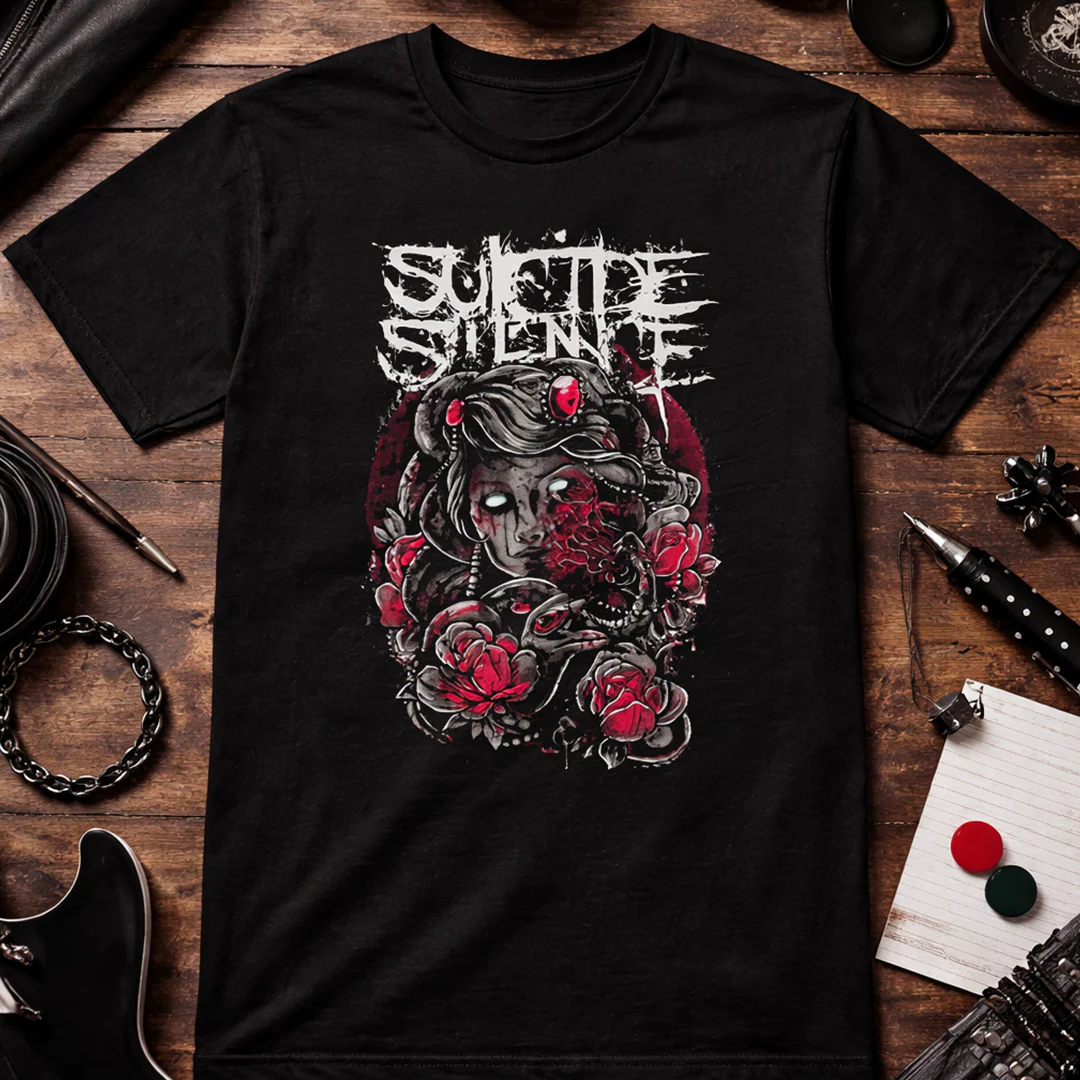 Camiseta Algodon Suicide Silence Women Skull Style - Image 3