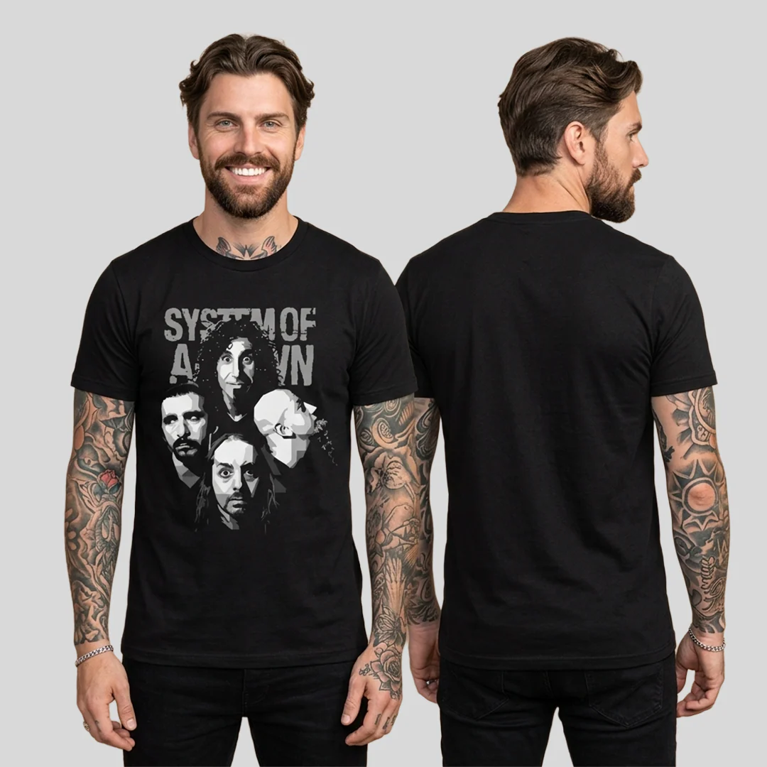 Camiseta Algodon System Of A Down Face Band - Image 2