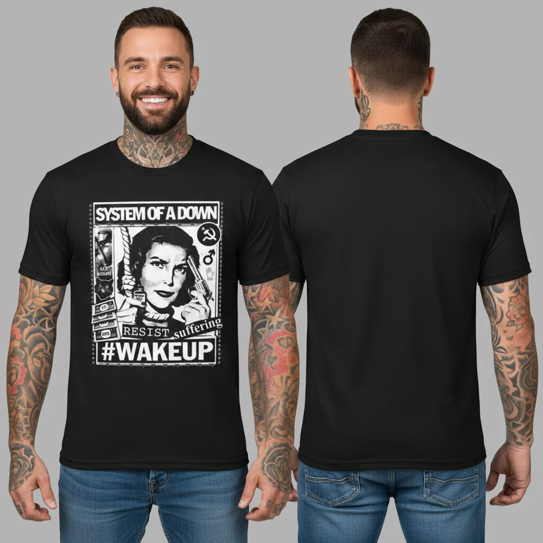 Camiseta Algodon System Of A Down Wakeup Poster - Image 2