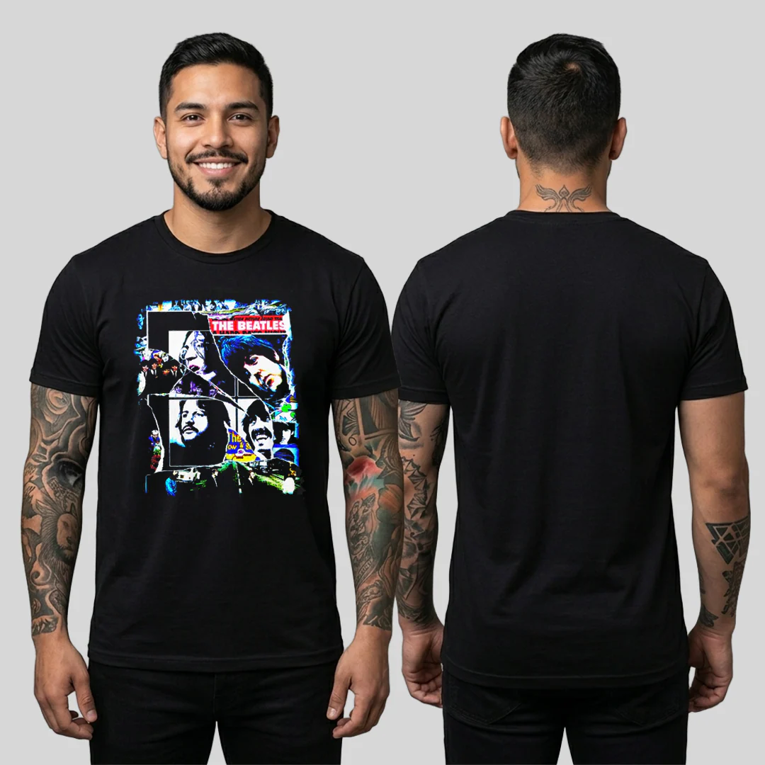 Camiseta Algodon The Beatles Picture Style - Image 2