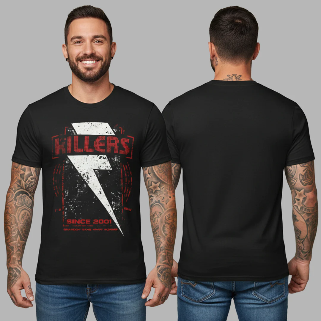 Camiseta Algodon The killers Red Lightning Bolt - Image 2