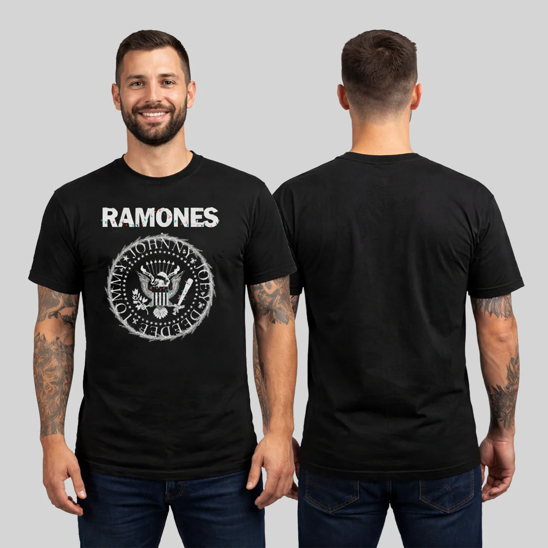 Camiseta Algodon The Ramones Logo Casico Navidad - Image 3