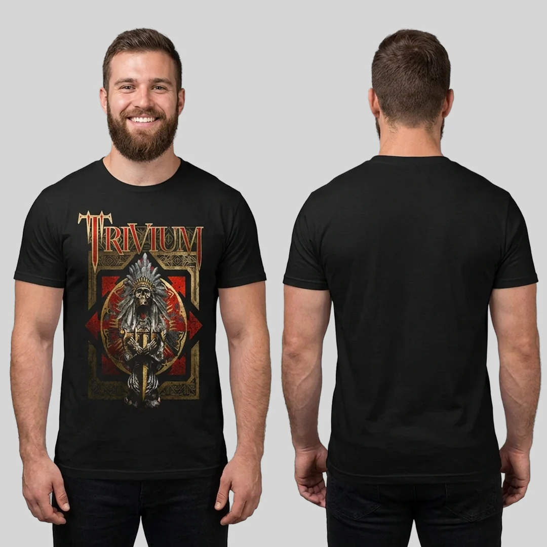 Camiseta Algodon Trivium full poster Style - Image 2