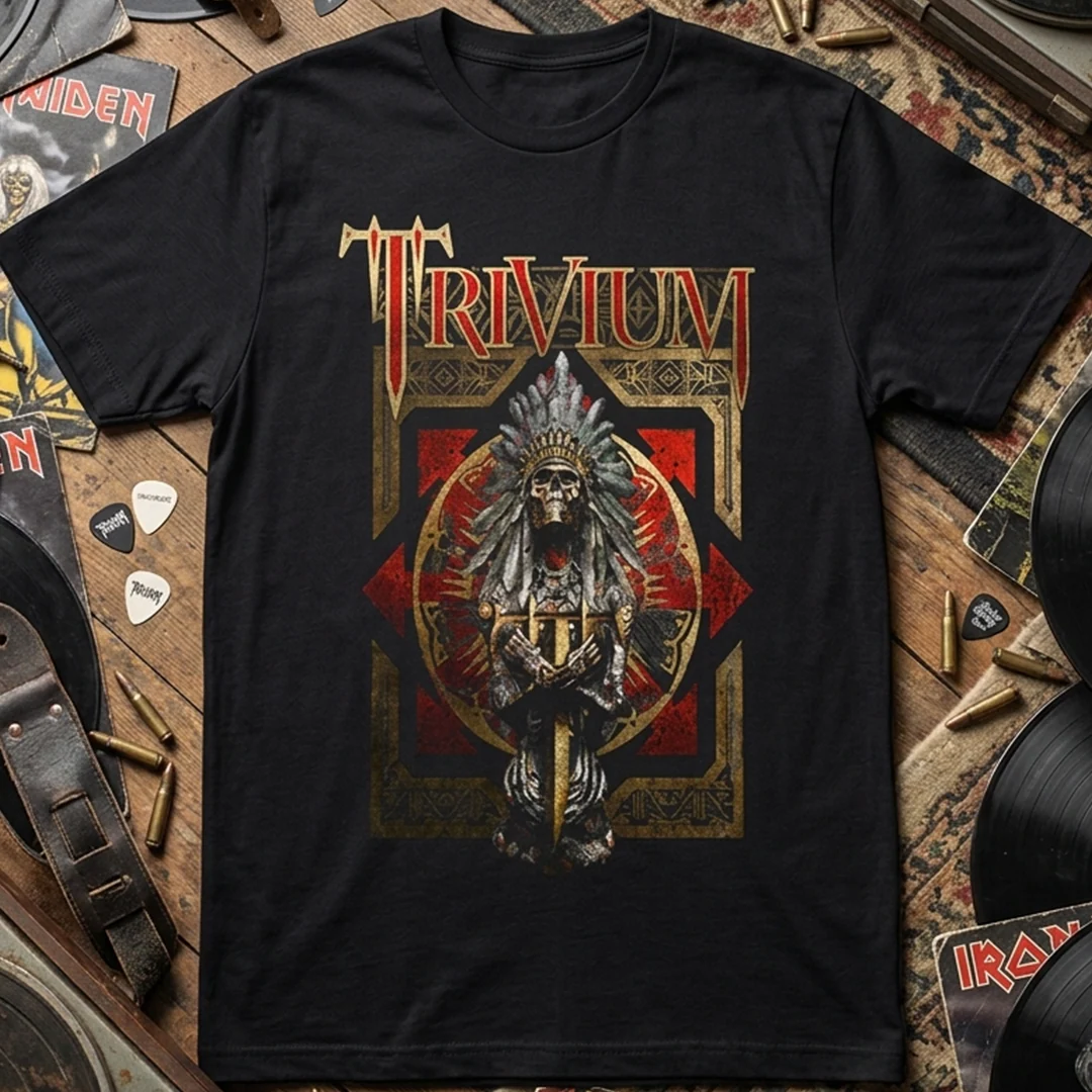 Camiseta Algodon Trivium full poster Style - Image 3