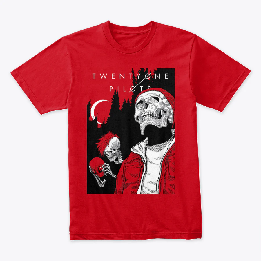 Camiseta Algodon Twenty One Pilots Skull Poster - Image 4