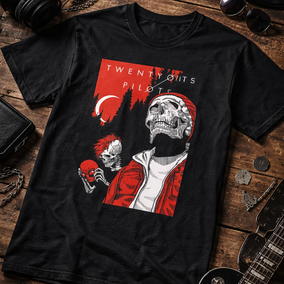 Camiseta Algodon Twenty One Pilots Skull Poster - Image 8