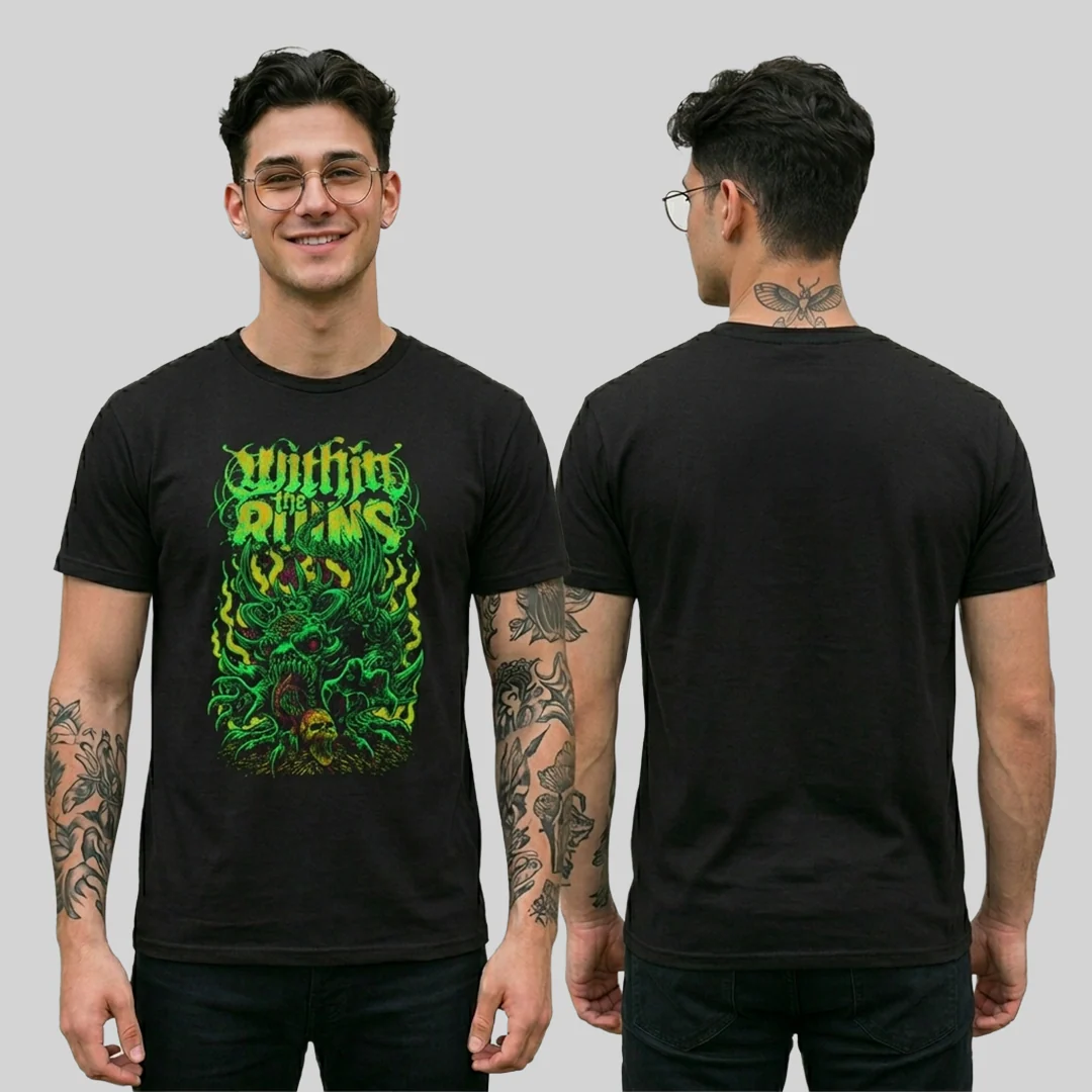 Camiseta Algodon Within the Ruins Monster Poster - Image 2