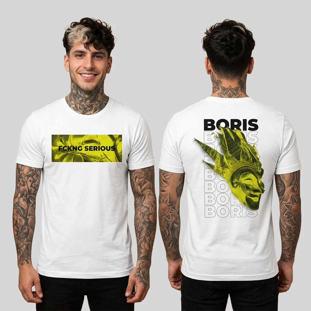 Camiseta Boris Brejcha Fckng Serious doble estampado - Image 3