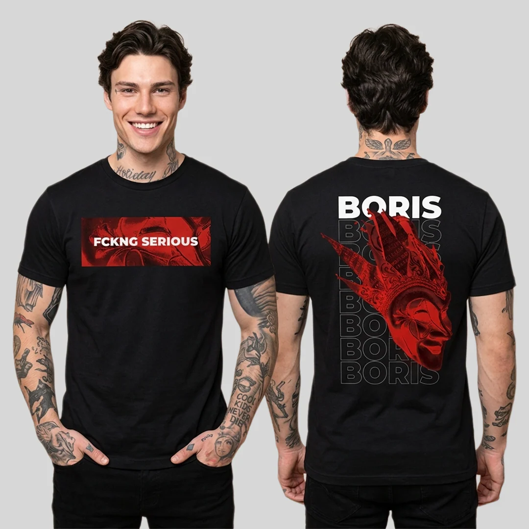 Camiseta Boris Brejcha Fckng Serious doble estampado - Image 3