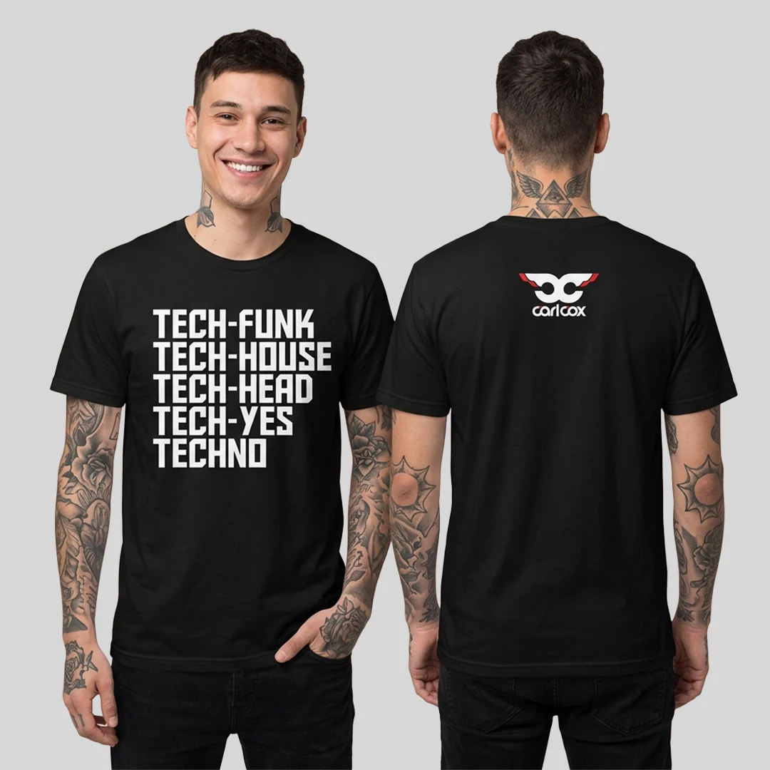 Camiseta Algodón Doble Estampado Carl Cox Tech - Funk - Image 3