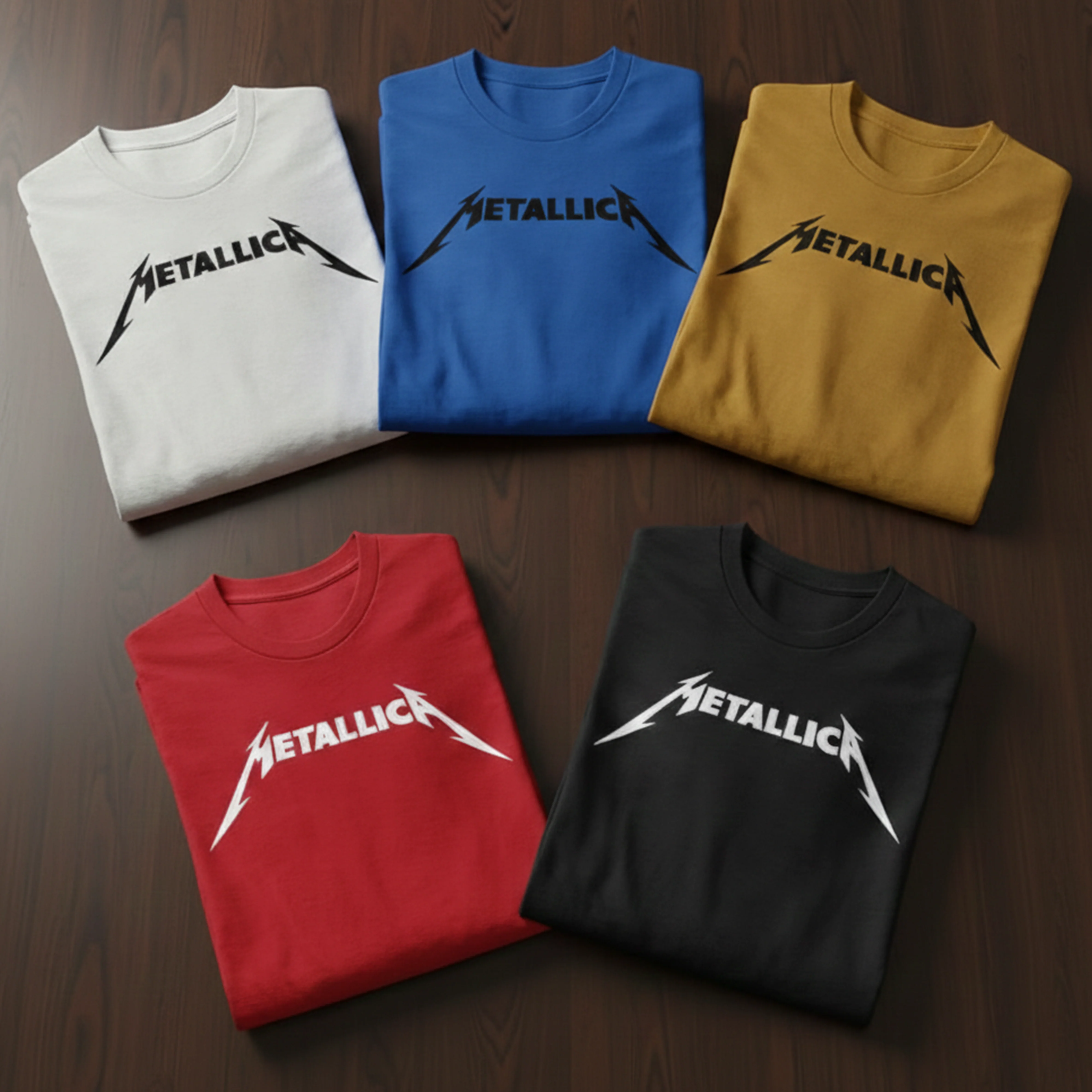 Camiseta de algodon Metallica Logo Rock Style - Image 8
