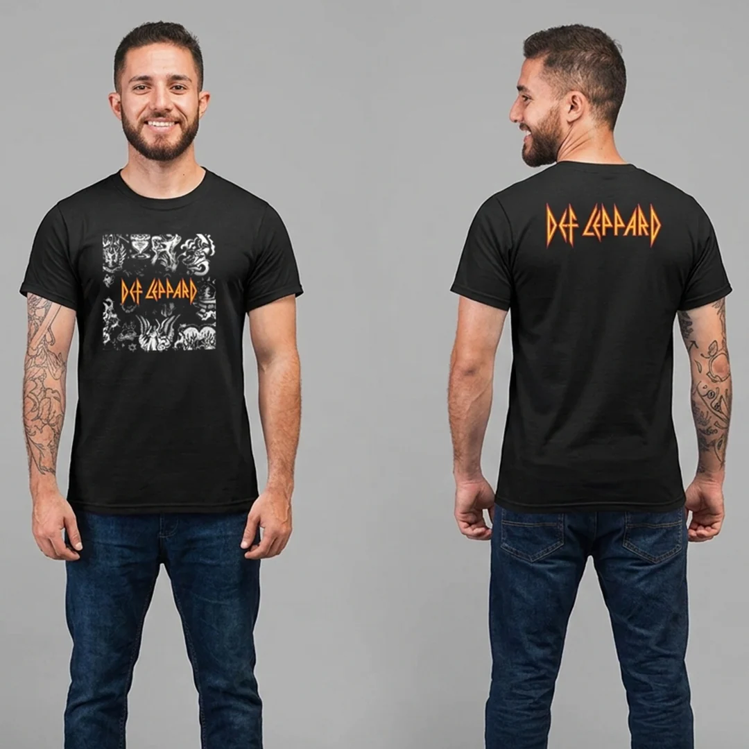 Camiseta Def Leppard Art Doble estampado - Image 3