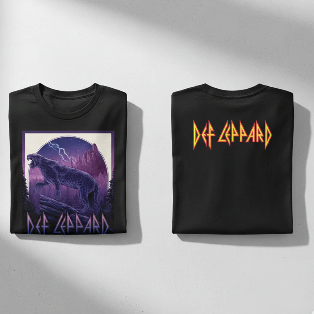 Camiseta Def Leppard Denver Poster 2022 Doble Estampado - Image 6