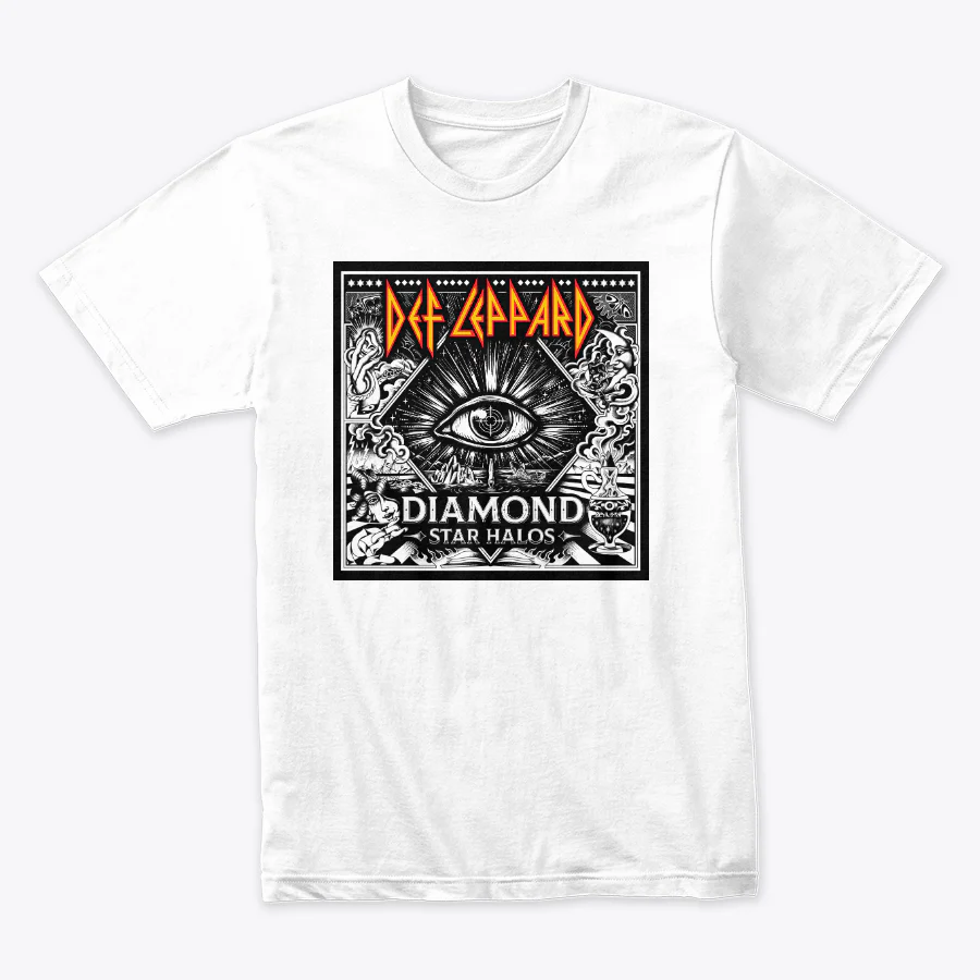 Camiseta Def Leppard Diamond Star Halos Doble Estampado - Image 3