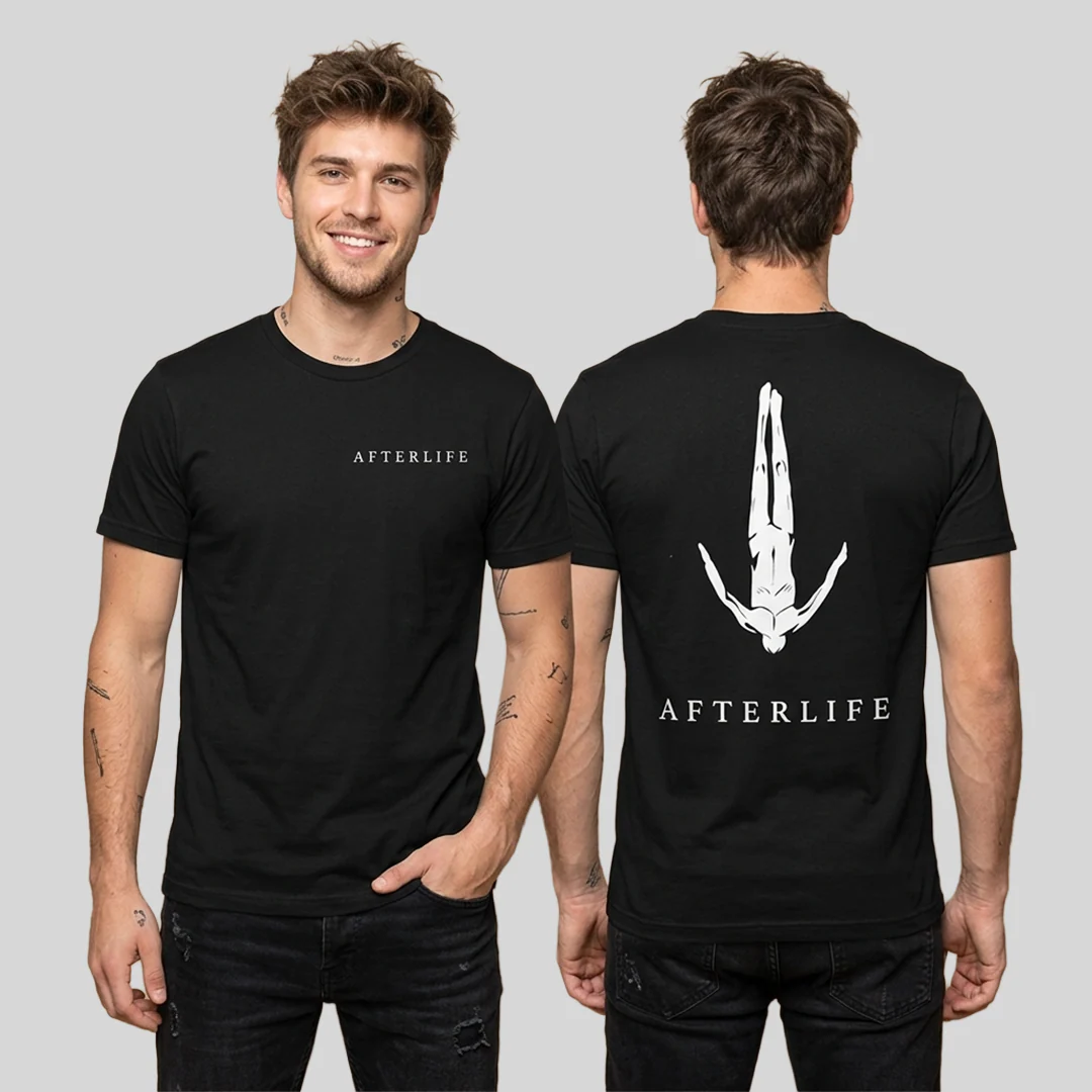 Camiseta en algodón Afterlife doble estampado - Image 3