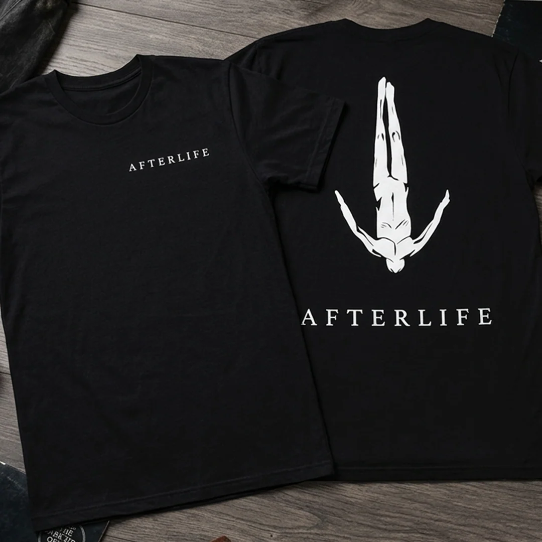 Camiseta en algodón Afterlife doble estampado - Image 4