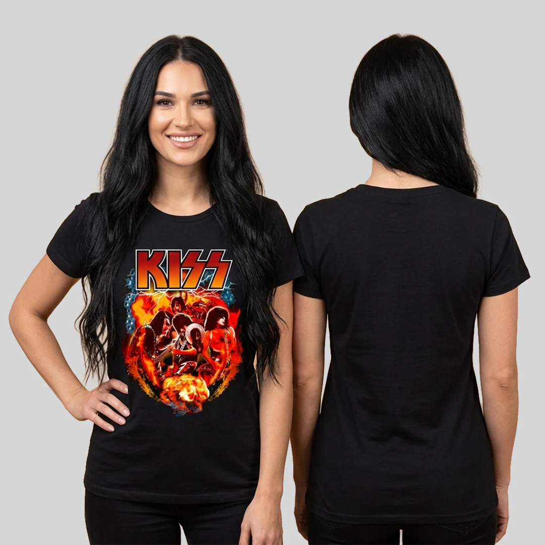 Camiseta en Algodon Kiss Rock Style - Image 3