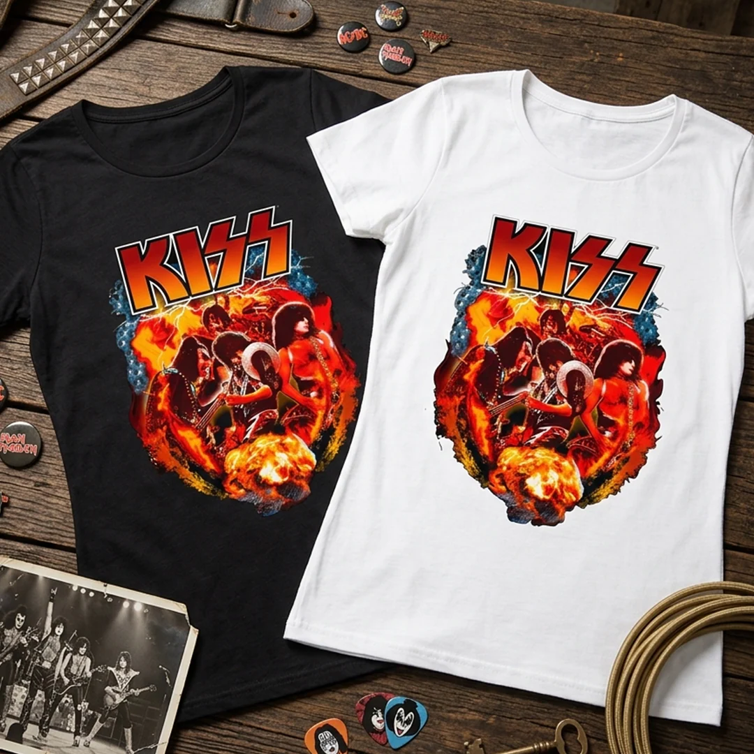 Camiseta en Algodon Kiss Rock Style - Image 4