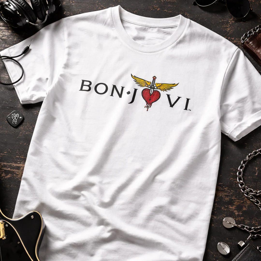 Camiseta en Algodon Rock Style Bon Jovi - Image 3