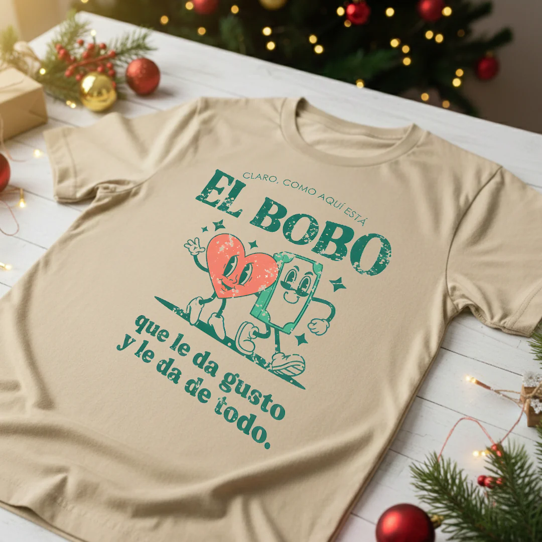 Camiseta Fin De Año Claro Como Aqui esta el bobo - Image 3