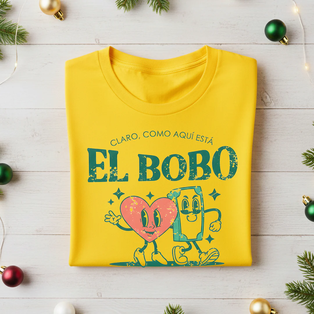 Camiseta Fin De Año Claro Como Aqui esta el bobo - Image 2