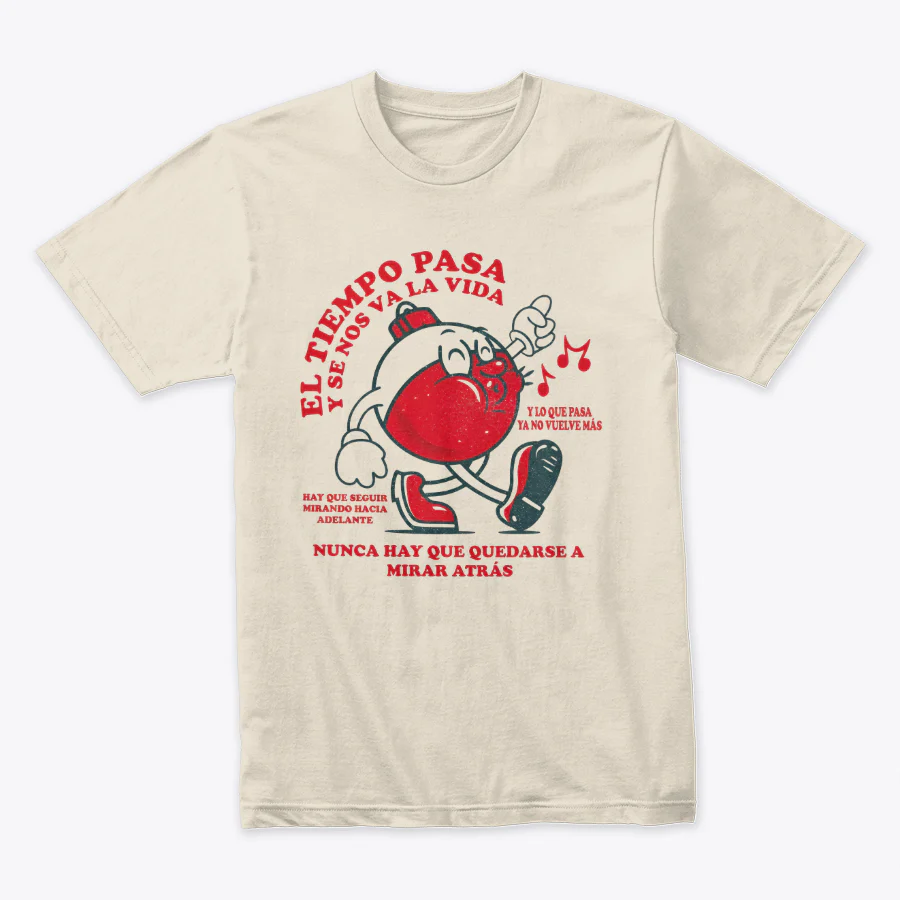 Camiseta Fin De Año El Tiempo Pasa Y Se Nos Va La Vida