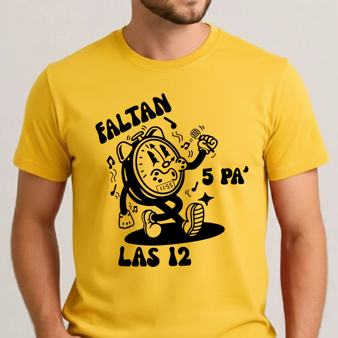 Camiseta Fin De Año Faltan 5 Pa las 12 - Image 2