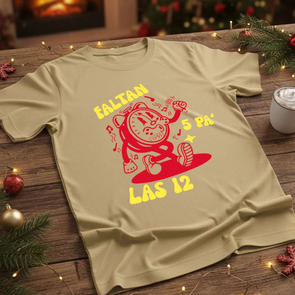 Camiseta Fin De Año Faltan 5 Pa las 12 - Image 3
