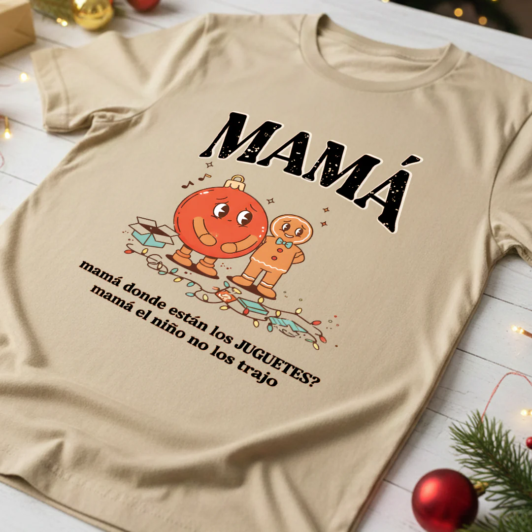 Camiseta Fin De Año Mamá, ¿Dónde están los juguetes? - Image 3