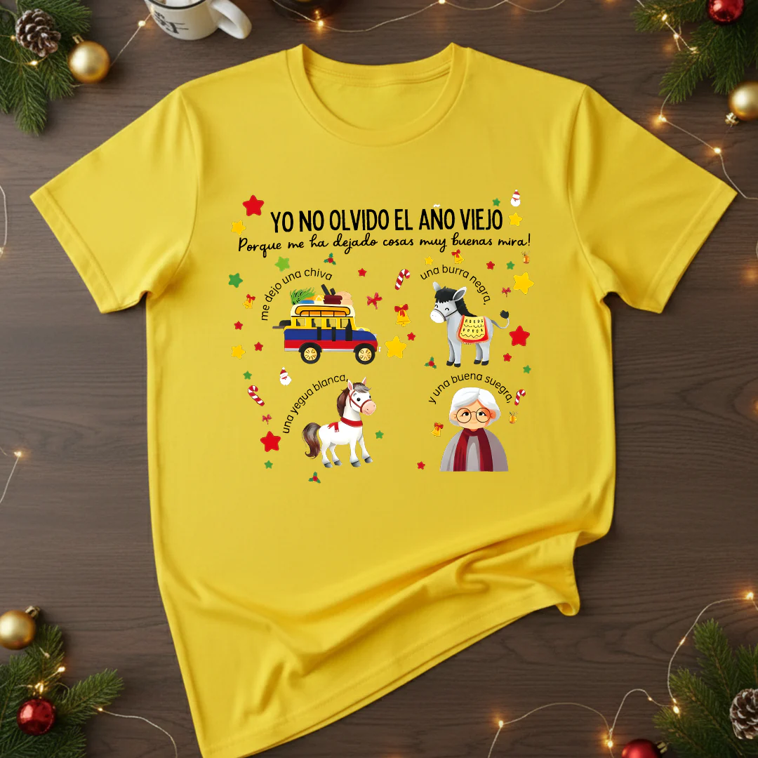 Camiseta Fin De Año Yo No Olvido El Año Viejo - Image 3