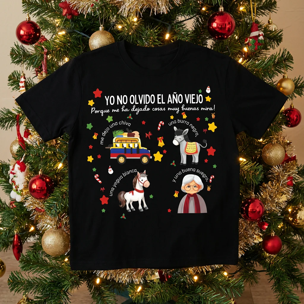 Camiseta Fin De Año Yo No Olvido El Año Viejo - Image 3
