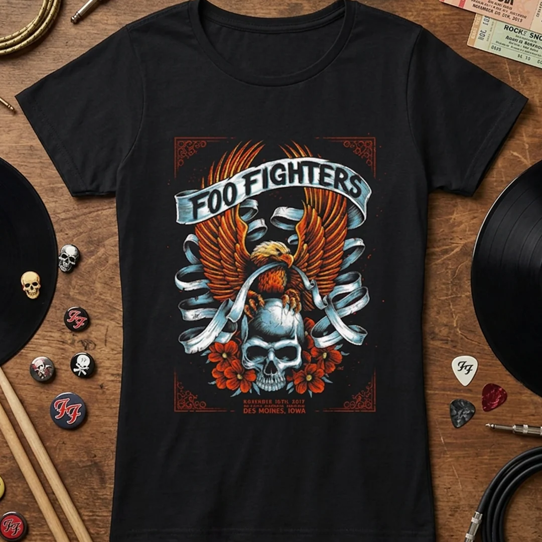 Camiseta Foo Fighters iowa Poster MUJER - Image 3