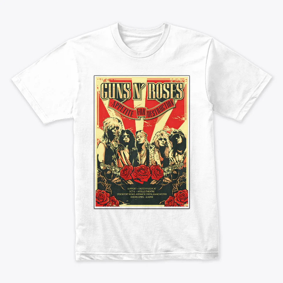 Camiseta Guns N Roses Manchester Poster - Image 3