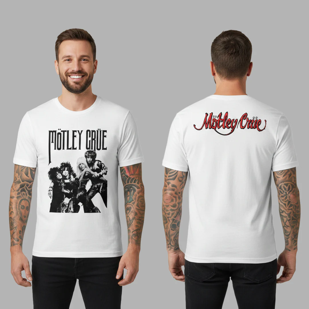 Camiseta Motley Crue Band Vintage style Doble Estampado - Image 3