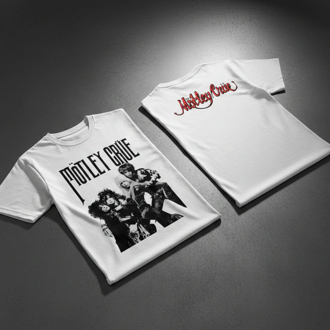 Camiseta Motley Crue Band Vintage style Doble Estampado - Image 4