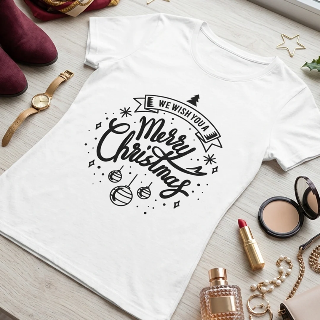 Camiseta Navidad Mensaje Karisma para mujer - Image 3