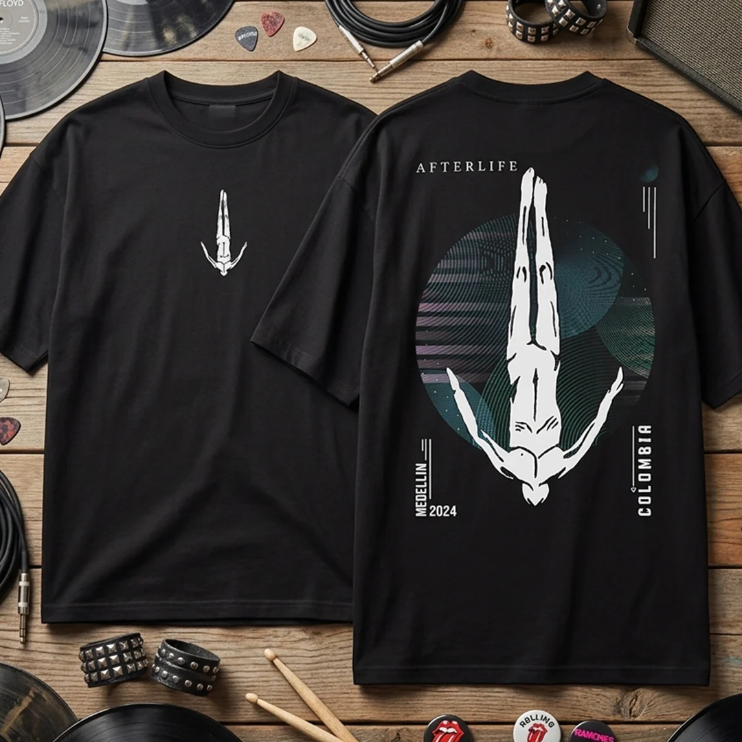 Camiseta Oversize Afterlife Medellin Colombia 2024 - Image 4