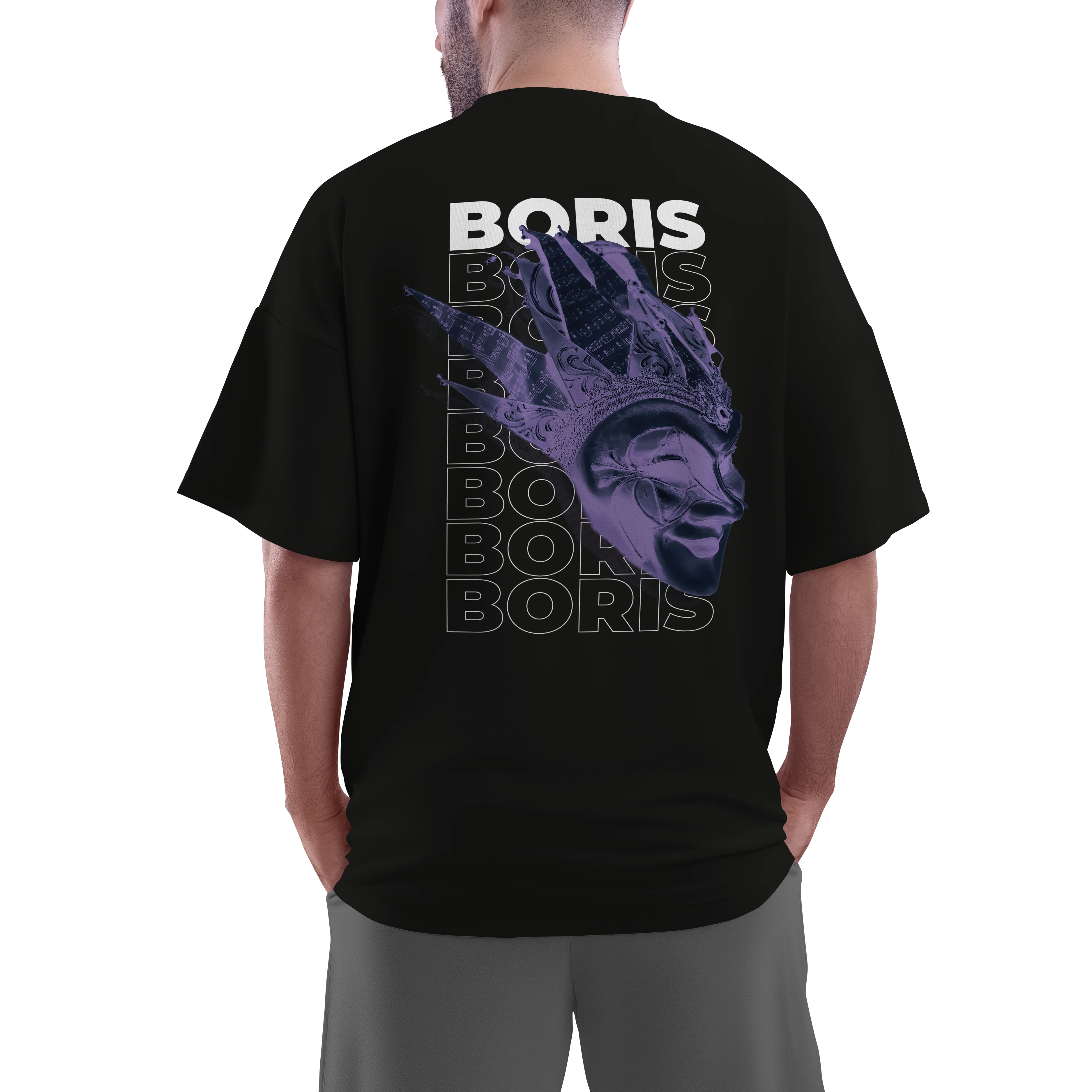 Camiseta Oversize Boris Brejcha FCKNG 2025 Morado - Image 2