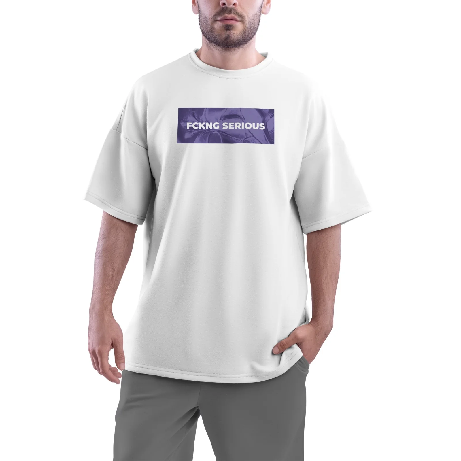 Camiseta Oversize Boris Brejcha FCKNG 2025 Morado - Image 3