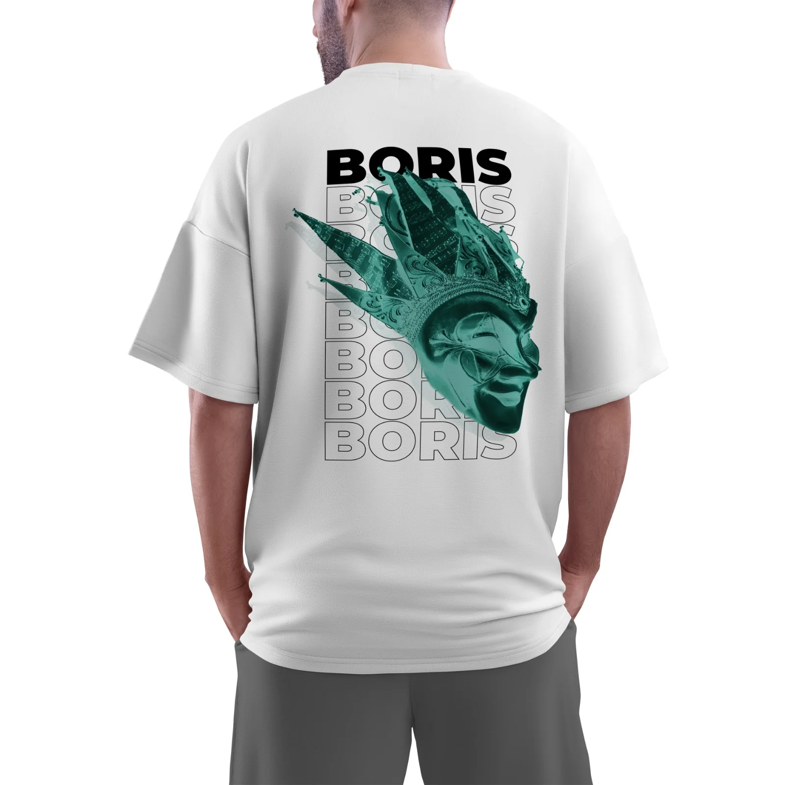 Camiseta Oversize Boris Brejcha FCKNG 2025 Verde - Image 4
